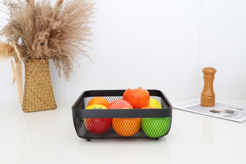 Корзинка для фруктов Flamberg Premium Fernie квадратный 26,5х9,8 см черный