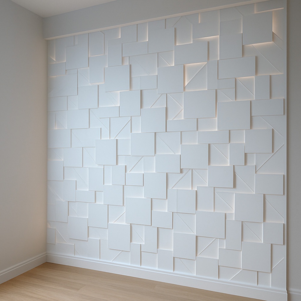 Лист ПВХ TOMO Design 500х500х3 мм вспененный белый