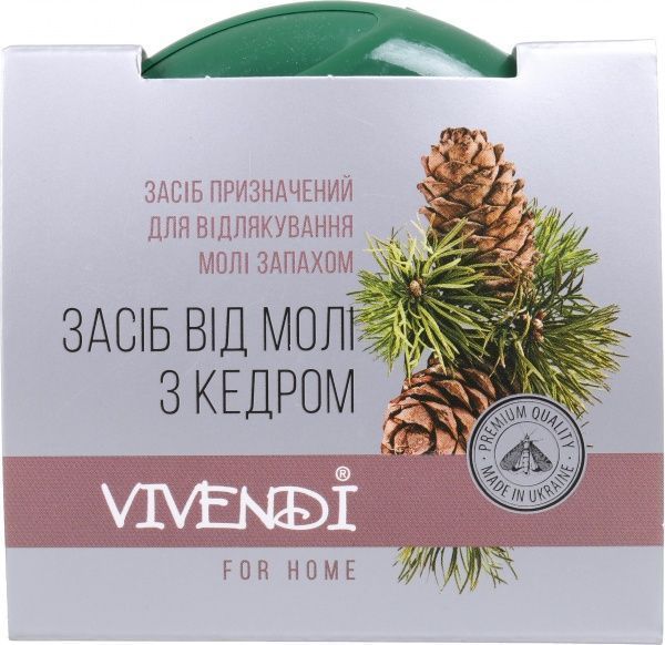 Ароматическое саше Vivendi от моли с натуральной отдушкой кедра 