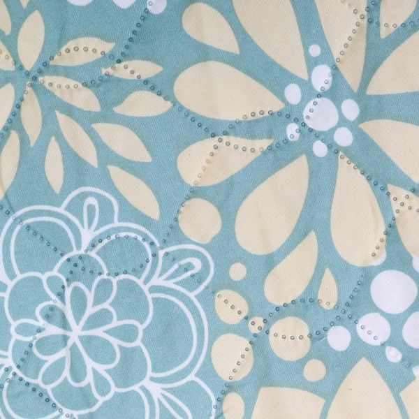 Покрывало Цветы 160x210 см UP! (Underprice) бирюзовый 