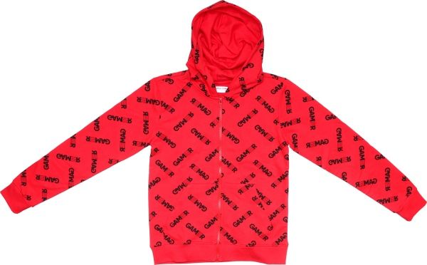 Свитшот LINCOLN&SHARKS р.134 красный с черным 