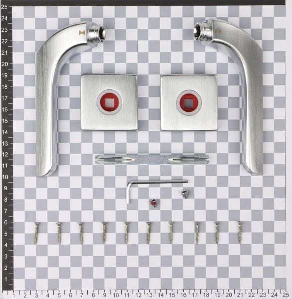 Ручка на розетке Fimet Corsa 1354-211B F05 R матовый хром