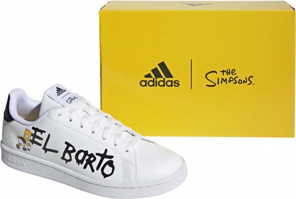 Кроссовки Adidas ADVANTAGE GZ5306 р.UK 11,5 бело-черный