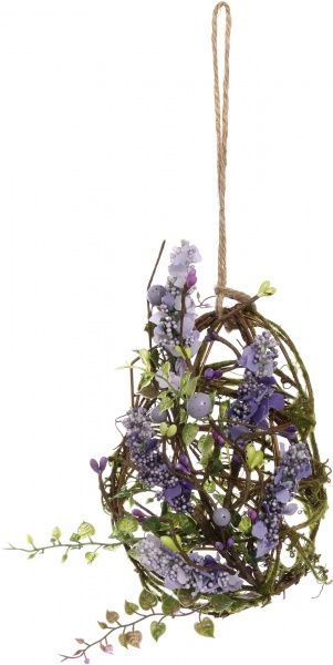 Декоративная подвеска сиреневая 18 см 15A5192