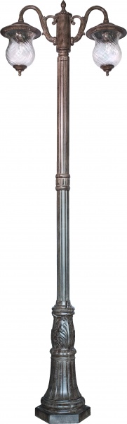 Фонарный столб WunderLicht E27 100 Вт IP44 коричневый антик DH-8679-2M 