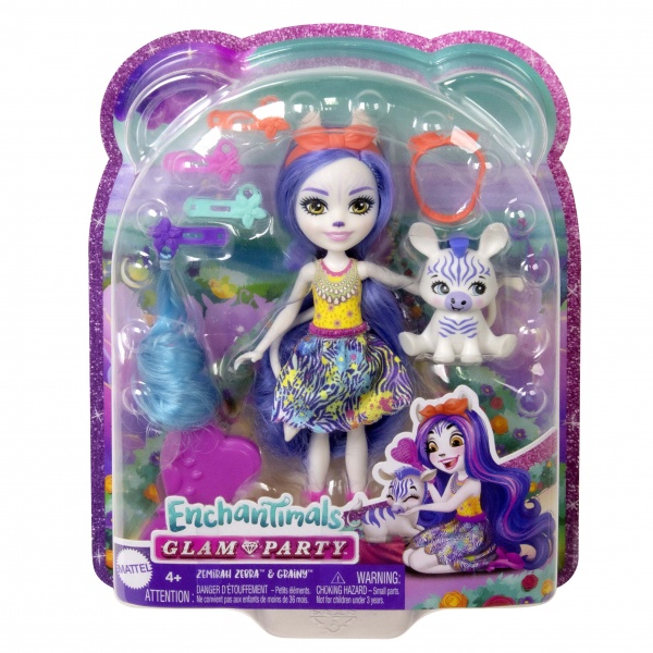  Enchantimals Гламурные прически Зебры Земиры HNV28