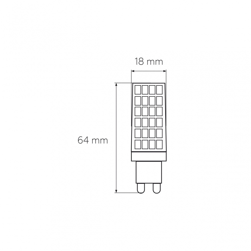 Лампа світлодіодна Eurolamp 6 Вт капсульна прозора G9 220 В LED-G9-0630(220)