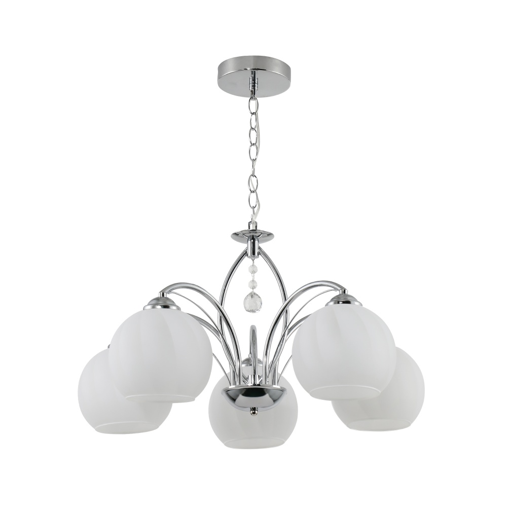 Люстра Miorro Estelle 560х560 мм 5x40 Вт E27 хром 51-311-152