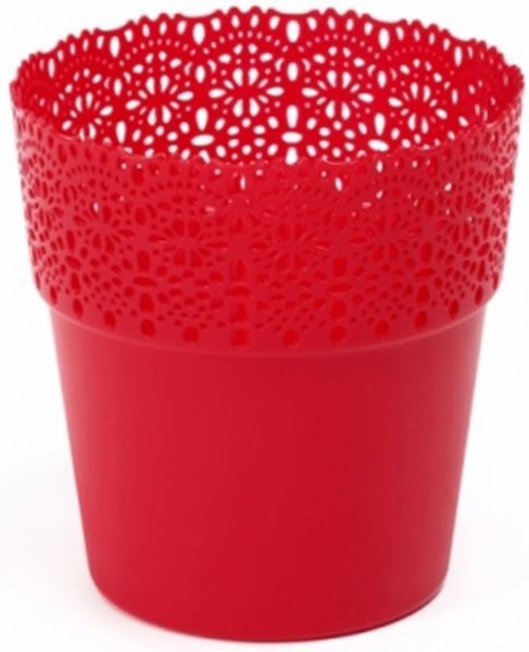 Горщик Lamela Белла 145 круглий червоний 