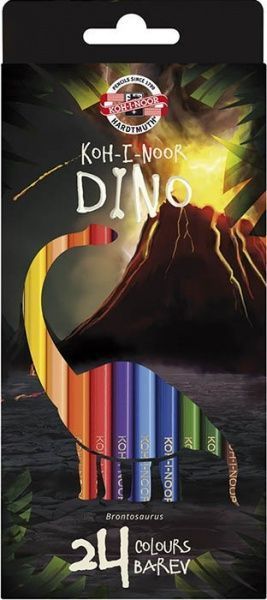 Олівці кольорові Dino 24 шт. 3594024007Ks Koh-i-Noor