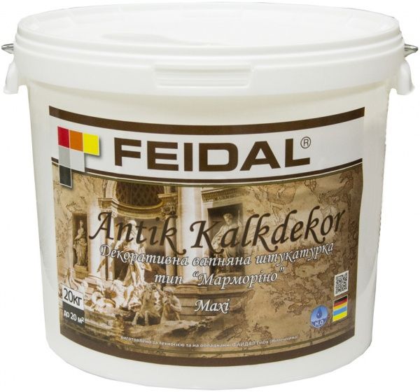 Декоративная штукатурка Feidal Antik Kalkdekor maxi 20 кг белый