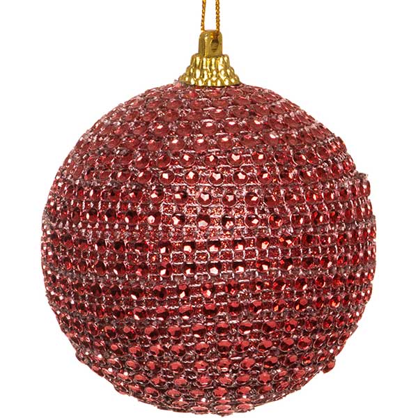 Шарик новогодний Цепочка SDA137680R 80 мм