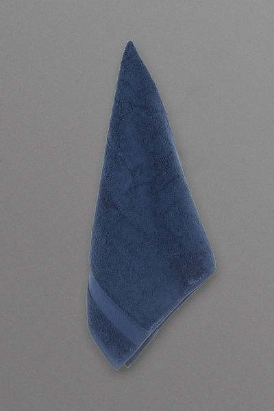 Рушник махровий з бордюром 50x90 см синій La Nuit 