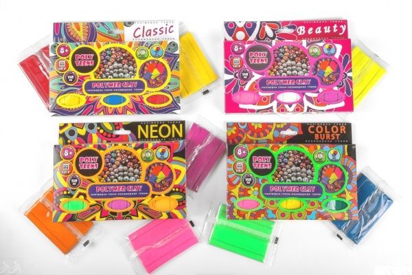 Набор для лепки из глины OKTO Teens Color Burst РТ0004