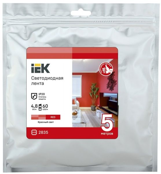 Стрічка світлодіодна 4,8 Вт IP20 12 В червоний LSR1-6-060-20-3-05 