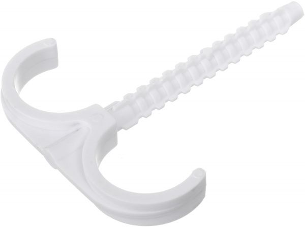 Кріплення для труб Water House гак подвійний білий