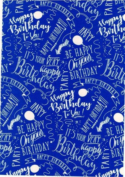 Папір для пакування Happycom International 1,5 х 0,7 м джинс 70x150 см 