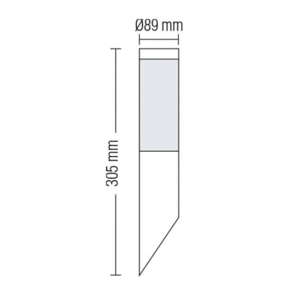 Світильник садовий HOROZ ELECTRIC KAVAK-1 E27 IP44 чорний 075-014-0001-010 