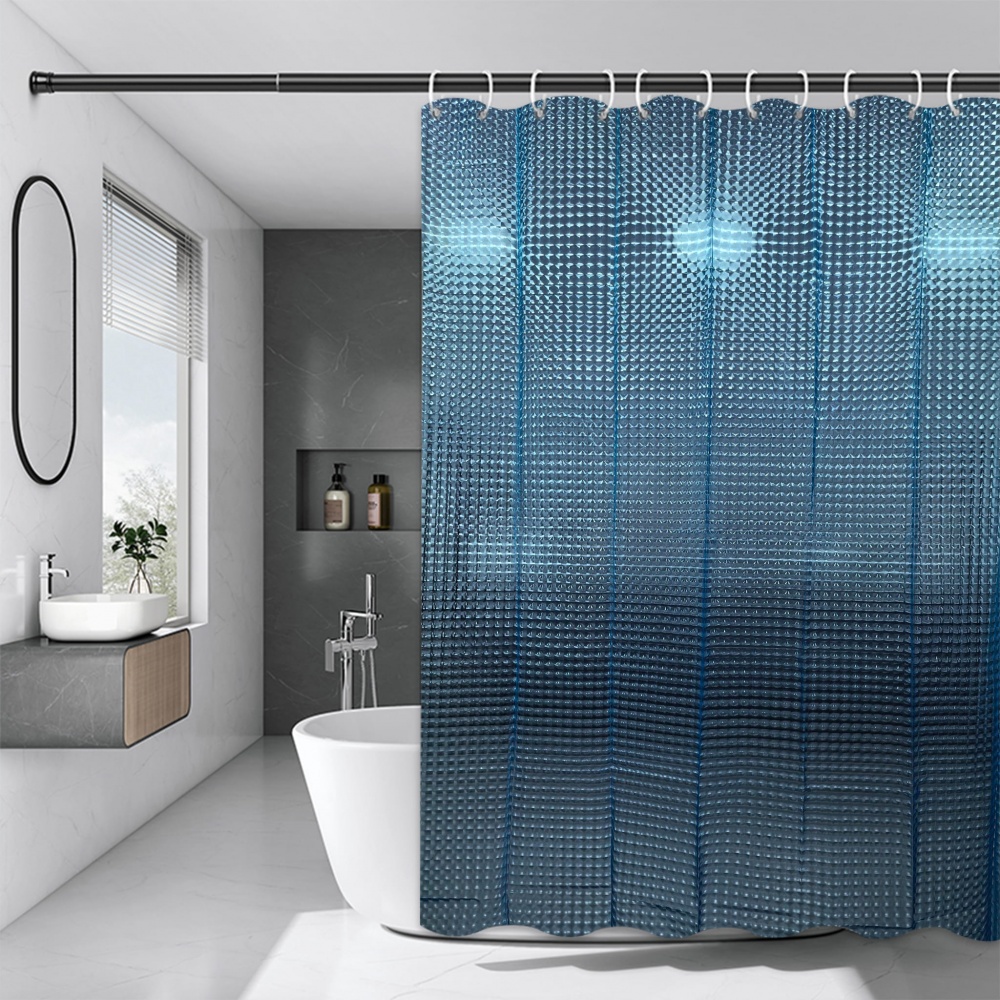 Шторка для ванны Rapal 3D Sky, 180х180 см