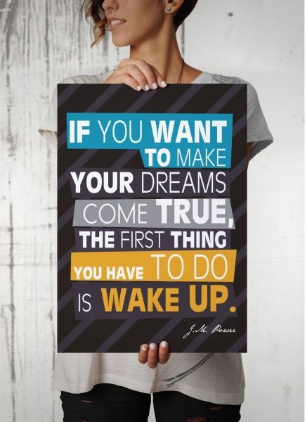 Постер Встань 42 см