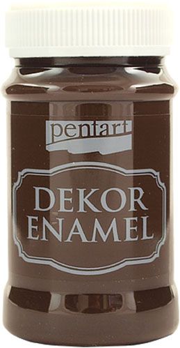 Краска акриловая коричневая 100 мл Dekor Enamel Pentart