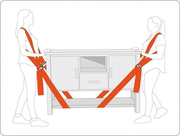 Набір для переміщення вантажів YT-74262 YATO 8х280 см