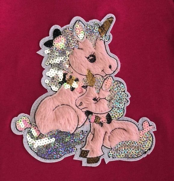 Джемпер Roksana 1067/22003 Единорог р.92-98 фуксия 