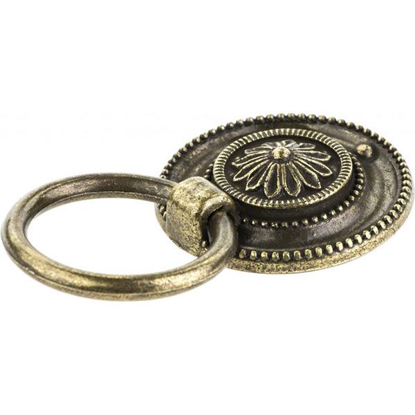 Мебельная ручка античная латунь REI 2008.38