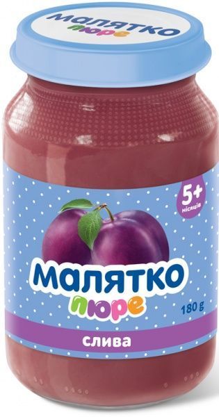 Пюре Малятко Слива 180 г 4820123510820 