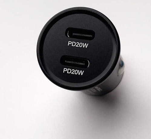 Автомобильное зарядное устройство OneLounge 1Power PD 40W 2x USB-C для iPhone 