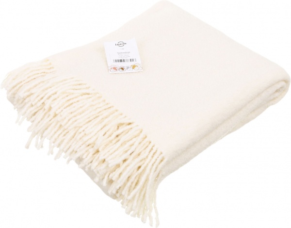 Плед Премиум 140x200 см белый Lanavitta 