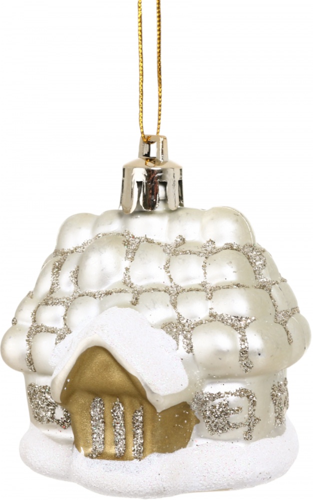 Набор елочных игрушек домик 2 цвета 7 см 3 шт./уп.