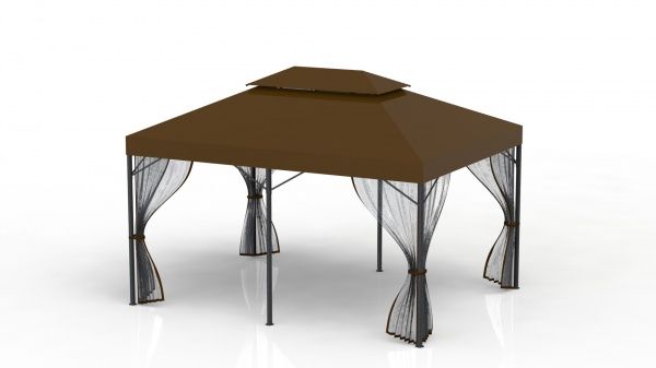 Павильон садовый 3х4 м с москитной сеткой