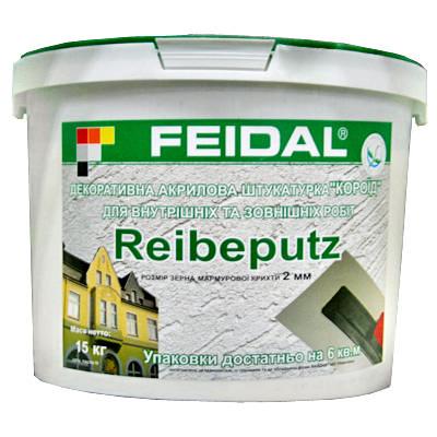 Штукатурка Feidal Reibeputz 3 мм Короед 15 кг