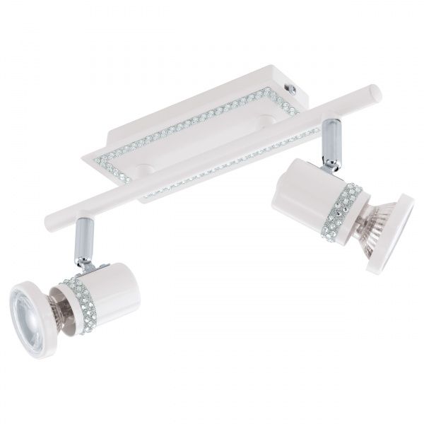 Спот Eglo Бонарес 2x3,3 Вт GU10 білий/хром 