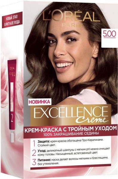 Крем-фарба для волосся L'Oreal Paris EXCELLENCE №500 шоколадний 48 мл
