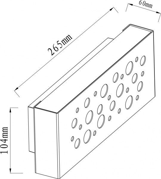 Світильник вуличний настінний Expert Ocland ELWf-2012-9-W LED 2x6 Вт чорний 
