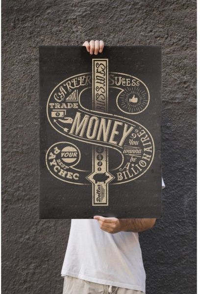 Картина Деньги 56x80 см Posterclub 