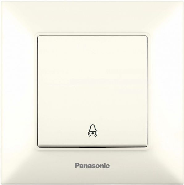 Кнопка звонка Panasonic Arkedia Slim кремовый 480300037