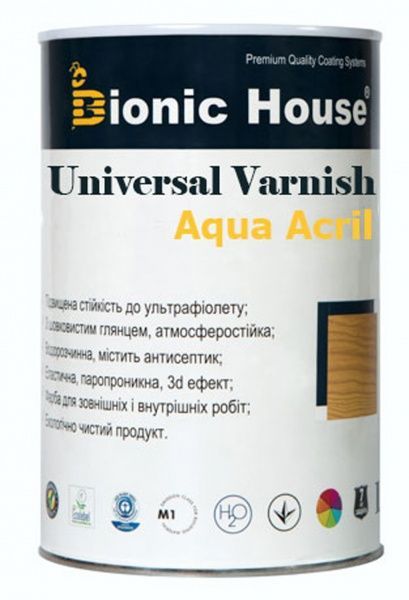 Лак меблевий Bionic House мат 0,8 л 0,8кг