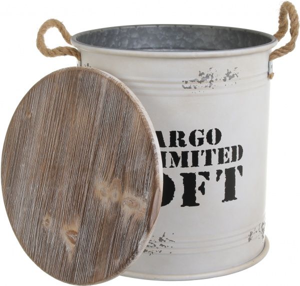 Бочка декоративная Cargo Loft белый YA11185L 