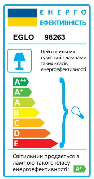 Бра Eglo Ciglie 1x5 Вт GU10 черный 98263 