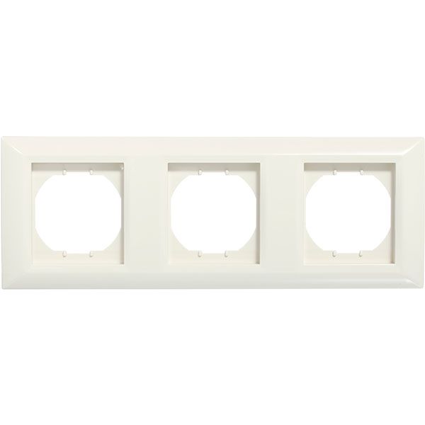 Рамка трехместная UP! (Underprice) Vesta горизонтальная кремовый