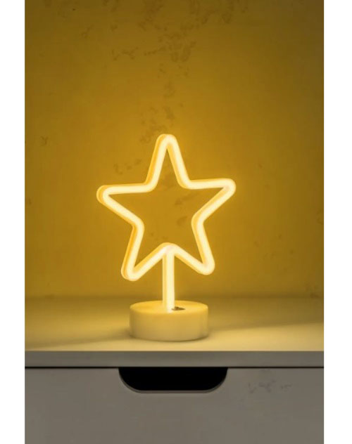 Настольная лампа Luna Neo Звезда 1x1,7 Вт без цоколя желтый