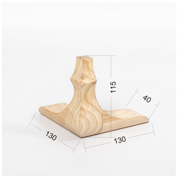 Ножка авторская 45х115 мм ясень