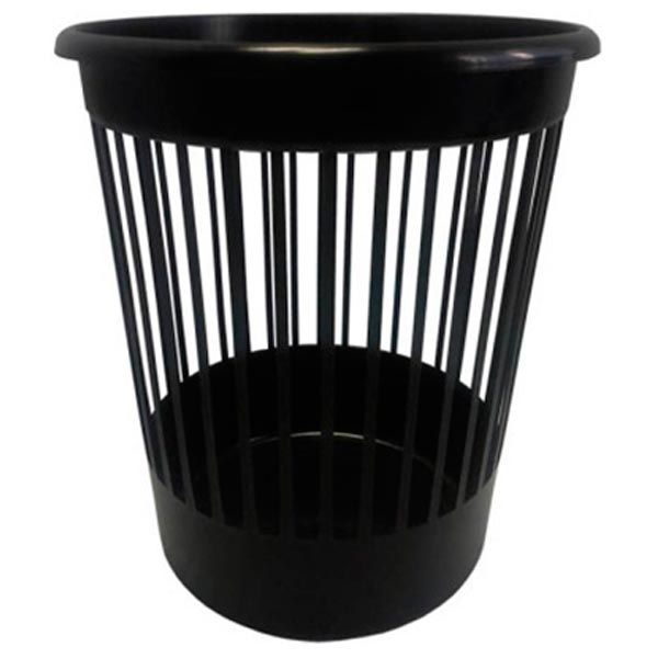 Корзина офисная для бумаги Arnika 10 л пластиковая черная 82061 черный 