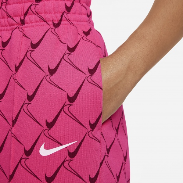 Штани Nike W NSW TREND PANT CF AOP SWOOSH DQ4509-612 р. L малиновий