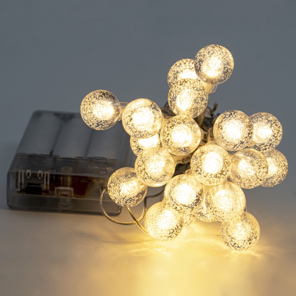 Декоративная гирлянда Altalusse (INL-2707B-20 Warm) встроенный светодиод (LED) 20 ламп 3 м 
