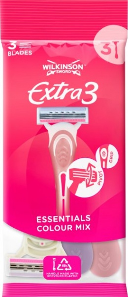 Станки одноразовые WILKINSON SWORD Extra3 BeautyEssentials Beauty 3 шт.