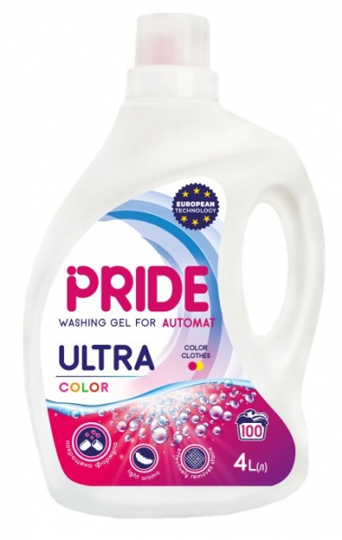 Гель для машинного та ручного прання Pride Ultra Color 4 л 